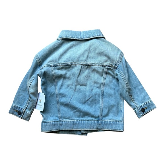 Stylish Light Blue Kids Denim Jacket - Picture 2 of 5